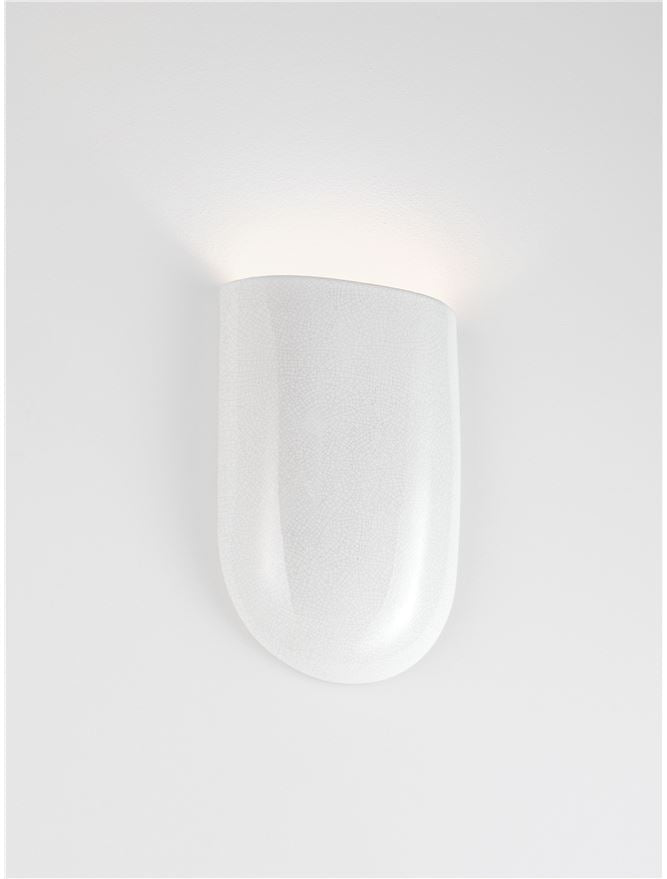 PAZ White Ceramic Small Wall Light - ID 14472