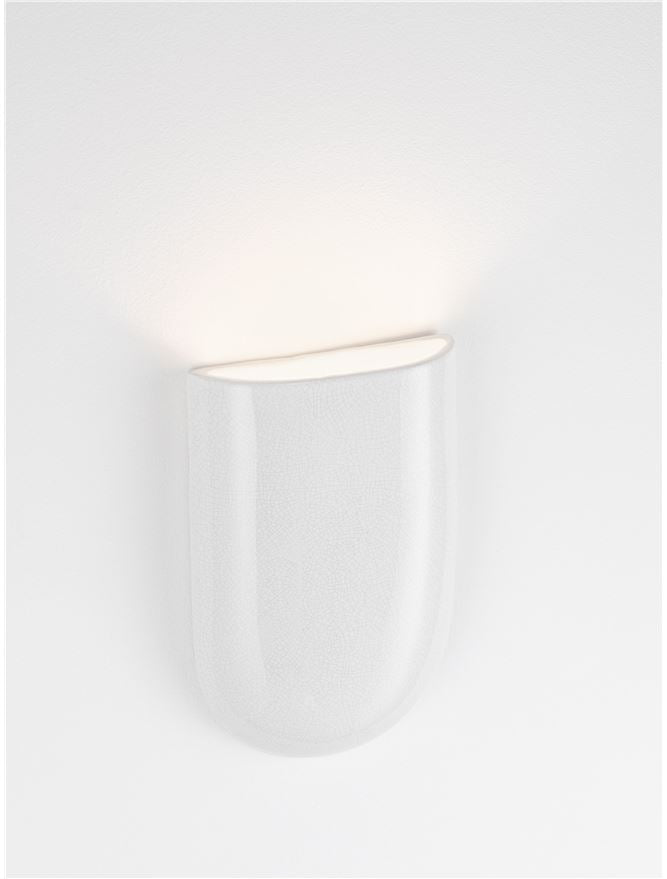 PAZ White Ceramic Small Wall Light - ID 14472