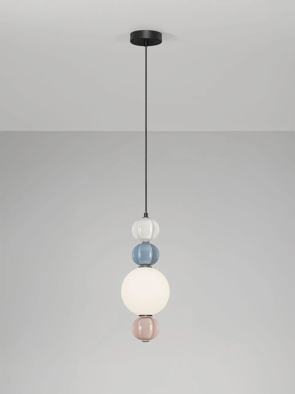 AZZ Ceramic and Glass Abstract Sphere Single Pendant - ID 14744