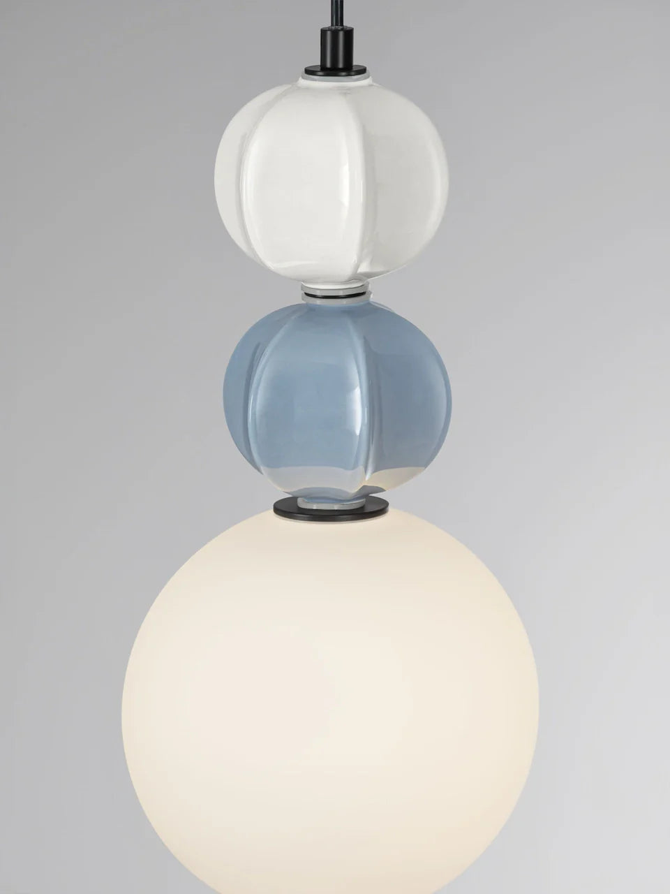 AZZ Ceramic and Glass Abstract Sphere Single Pendant - ID 14744