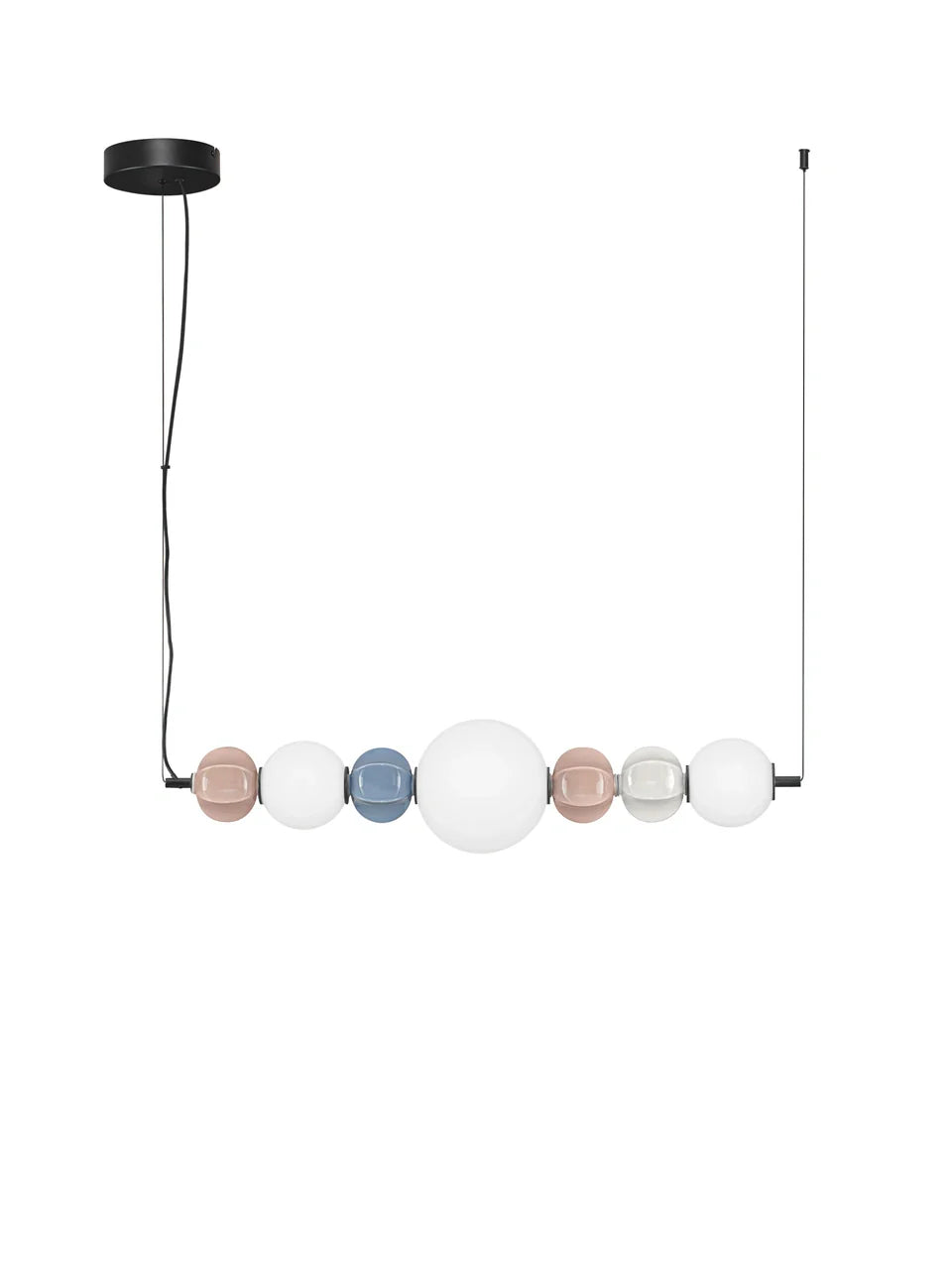 AZZ Ceramic and Glass Abstract Sphere Linear Pendant - ID 14746