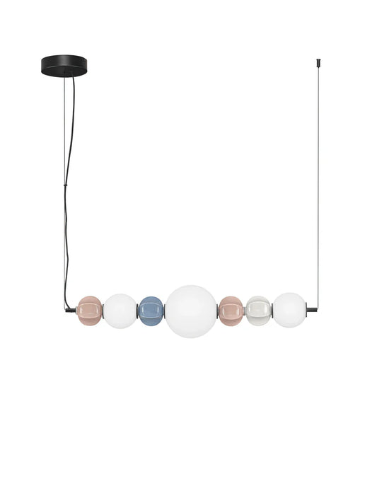 AZZ Ceramic and Glass Abstract Sphere Linear Pendant - ID 14746