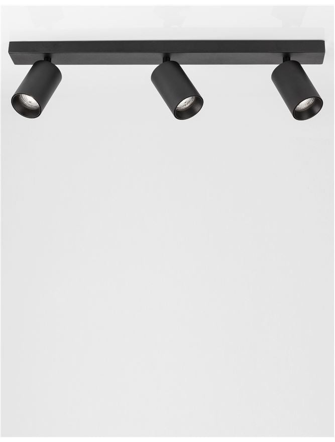 NL Sandy Black Triple Linear GU10 spotlight - ID 11161