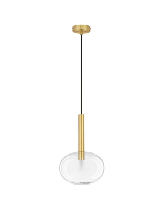 AME Sandy Gold & Clear Glass Blob Pendant - ID 12528