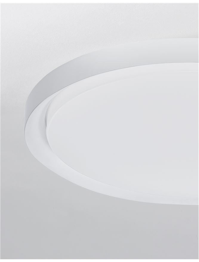 TRO Diffused White Aluminium Large Ceiling Light - ID 10601