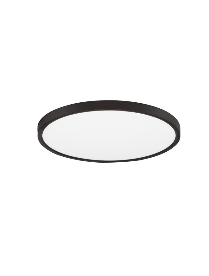 DIX Black 40cm Ultra-Slim LED Ceiling Light with Selectable CCT - ID 14582