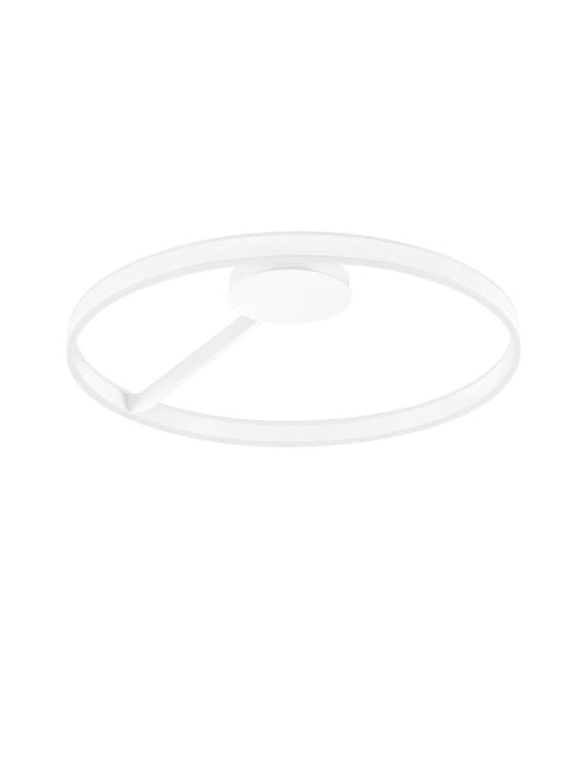 BIA Sandy White Dual LED Medium 80cm Ring Semi-Flush - ID 14564