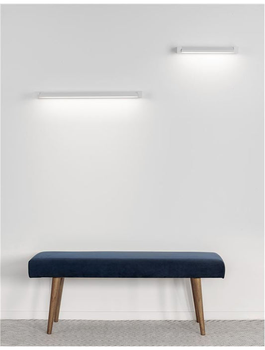 LIN Sandy White Aluminium & Acrylic Rotating Short Linear Wall Light - ID 10359