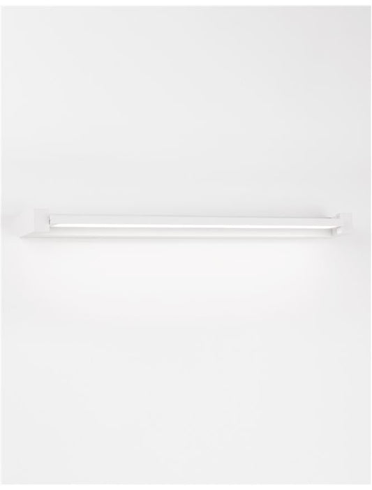 LIN Sandy White Aluminium & Acrylic Rotating Long Linear Wall Light - ID 10358