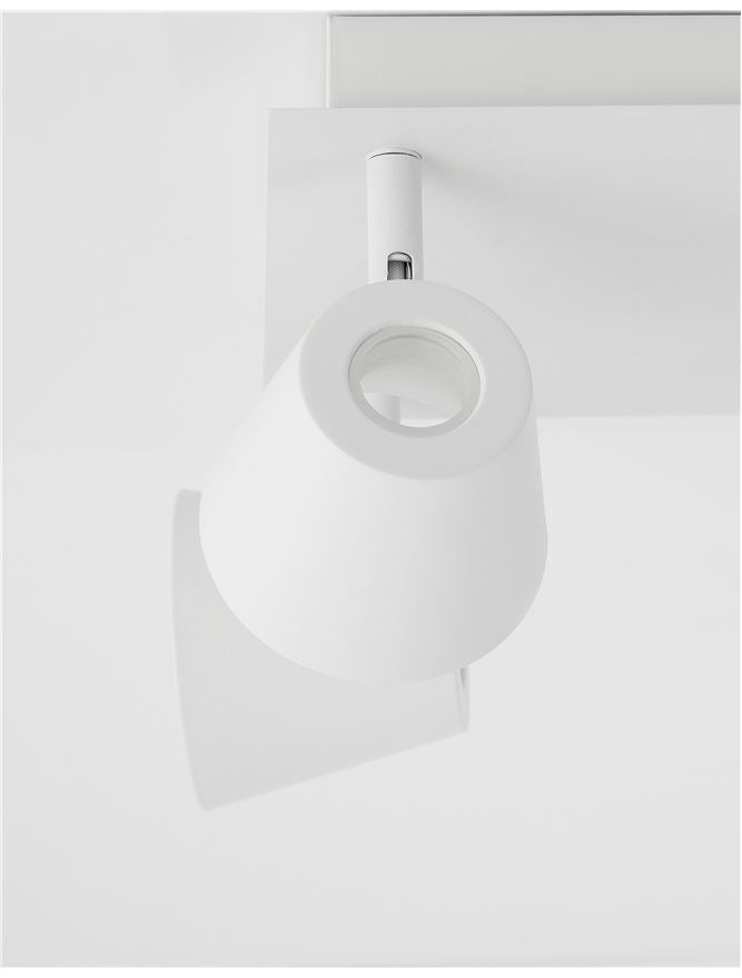 BAG Sandy White Metal Four Lamp Spotlight With Concealed Light Source  - ID 11065 - limited stock