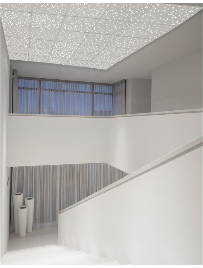 CIE White ABS Starry Night Remote Control Modular Ceiling Tile - ID 10579