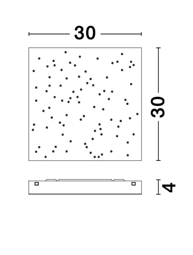 CIE White ABS Starry Night Remote Control Modular Ceiling Tile - ID 10579