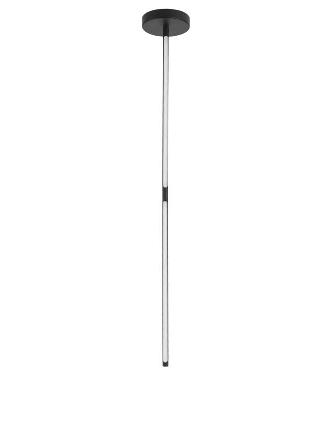 HAN Sandy Black Aluminium & Acrylic Tubular 8 Lamp Adjustable Ceiling Light - ID 10137