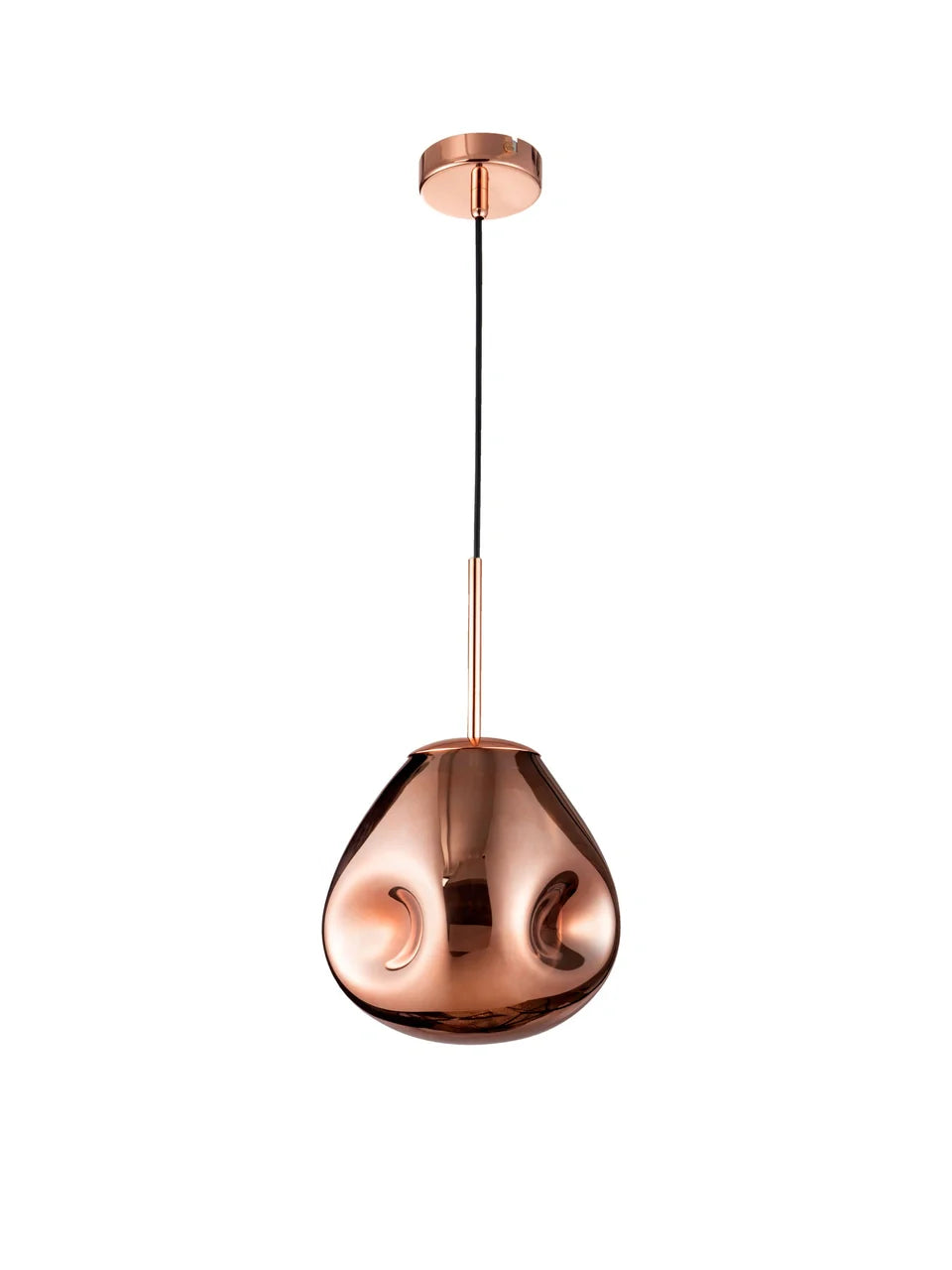 VAL Copper Finish Dimpled Single Pendant - ID 14804