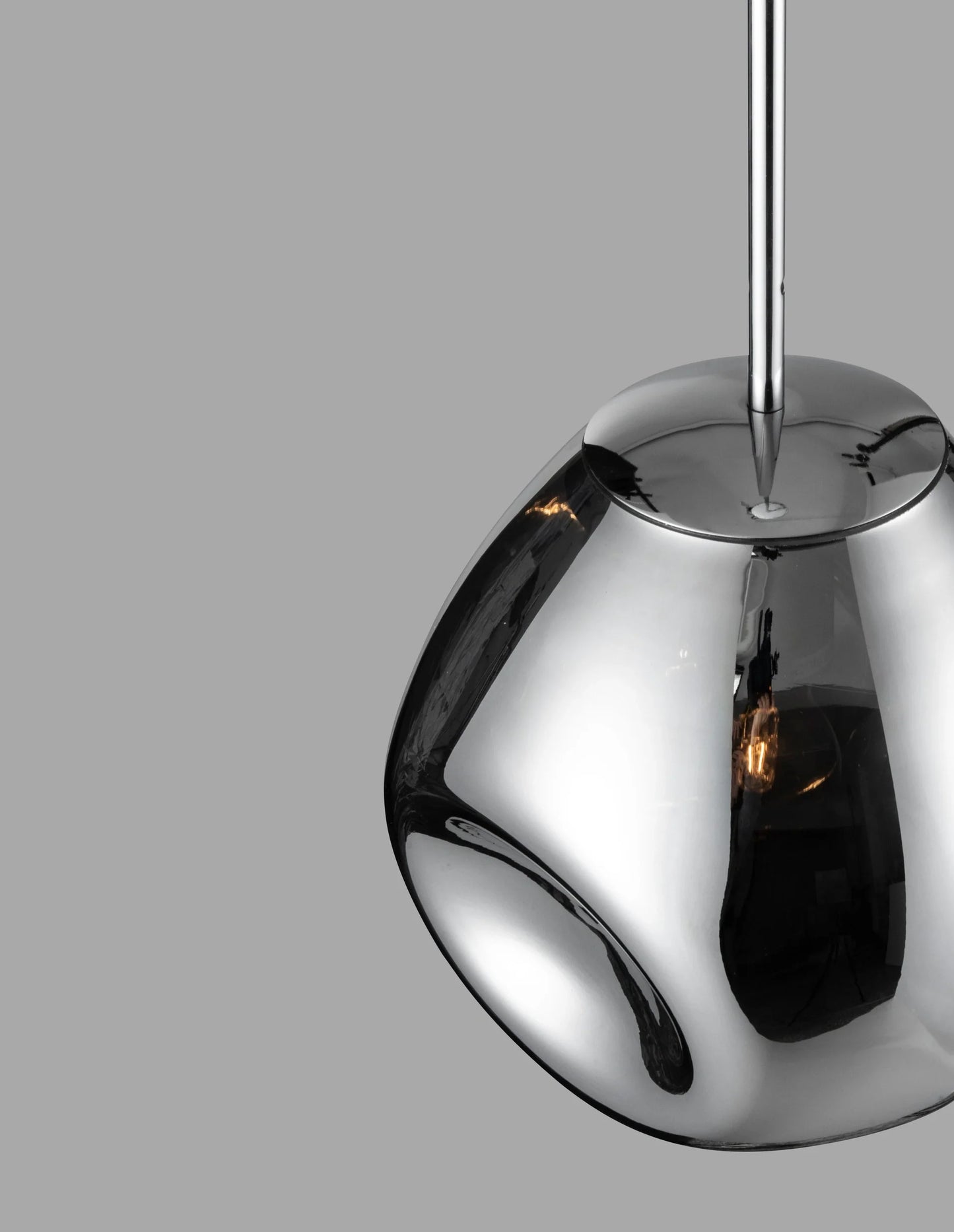 VAL Chrome Finish Dimpled Single Pendant - ID 14803