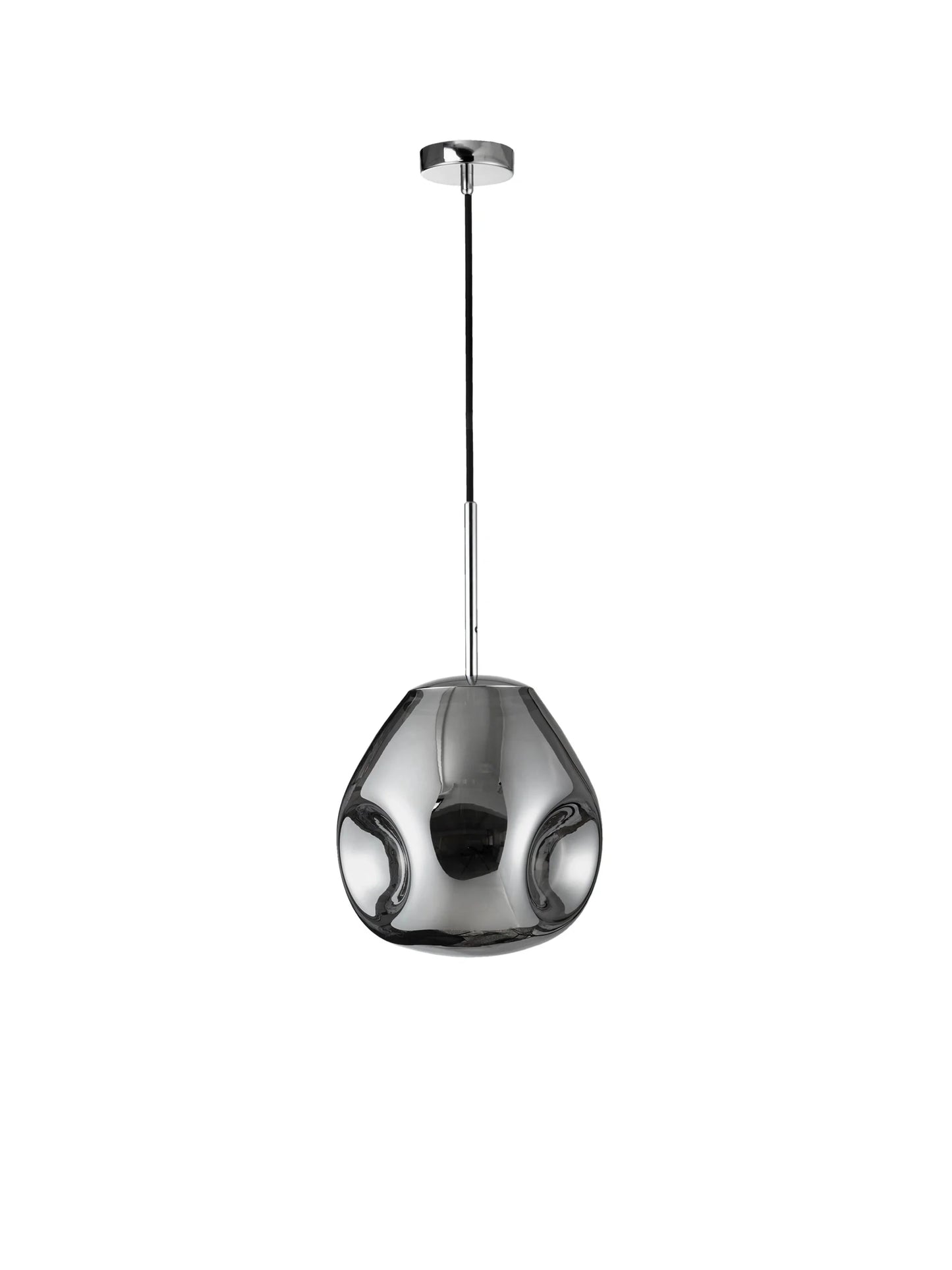 VAL Chrome Finish Dimpled Single Pendant - ID 14803