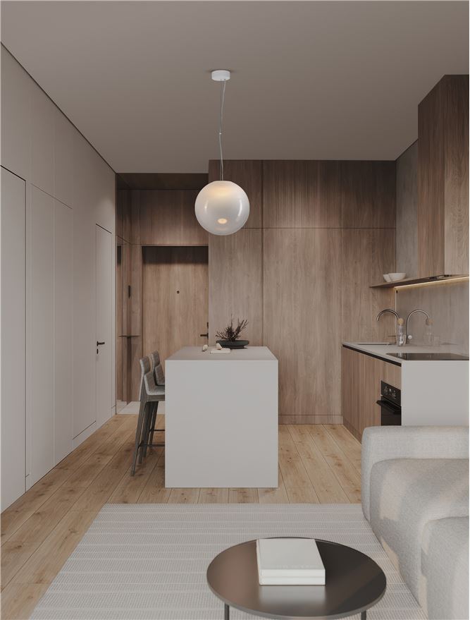 BOL Medium 30cm Ethereal Gradient White Glass Pendant  - ID 14129