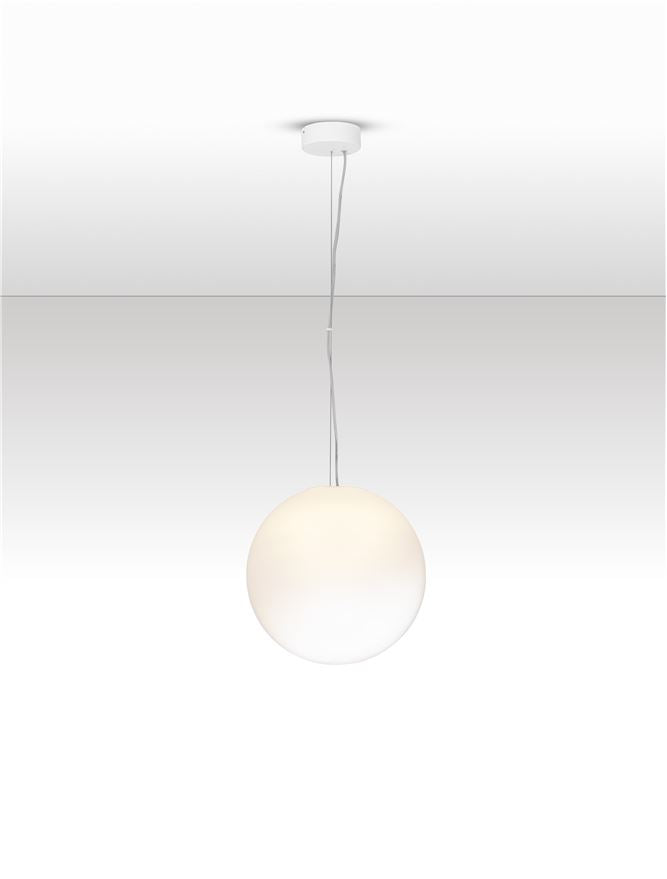 BOL Medium 30cm Ethereal Gradient White Glass Pendant  - ID 14129