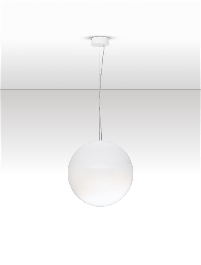 BOL Large 40cm Ethereal Gradient White Glass Pendant  - ID 14130