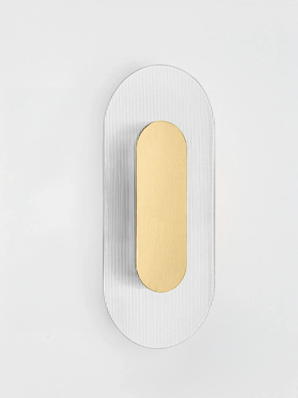 RIO Small Gold & Textured Clear Glass LED Linear Wall Light - ID 15025