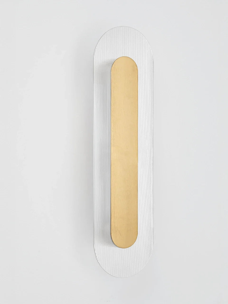 RIO Medium Gold & Textured Clear Glass LED Linear Wall Light - ID 15027