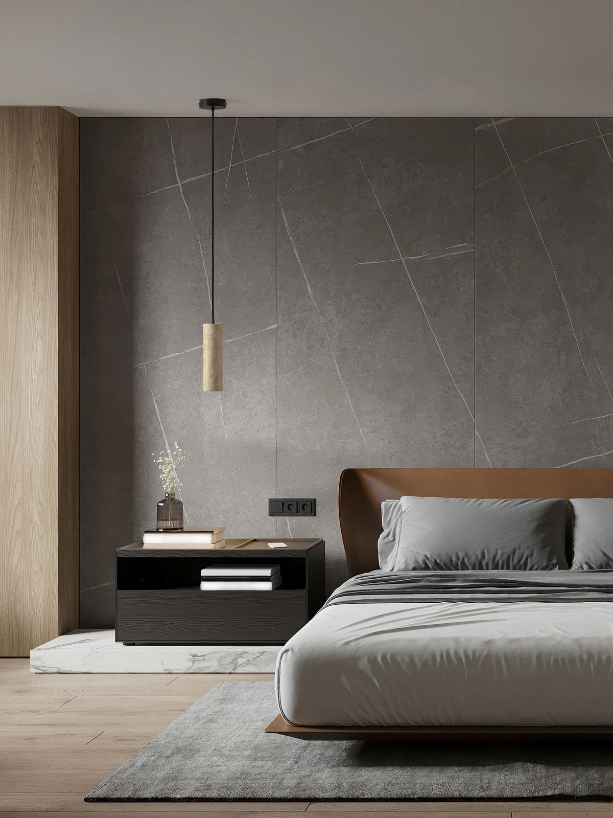 ELO Natural Travertine Single Pendant - ID 14739