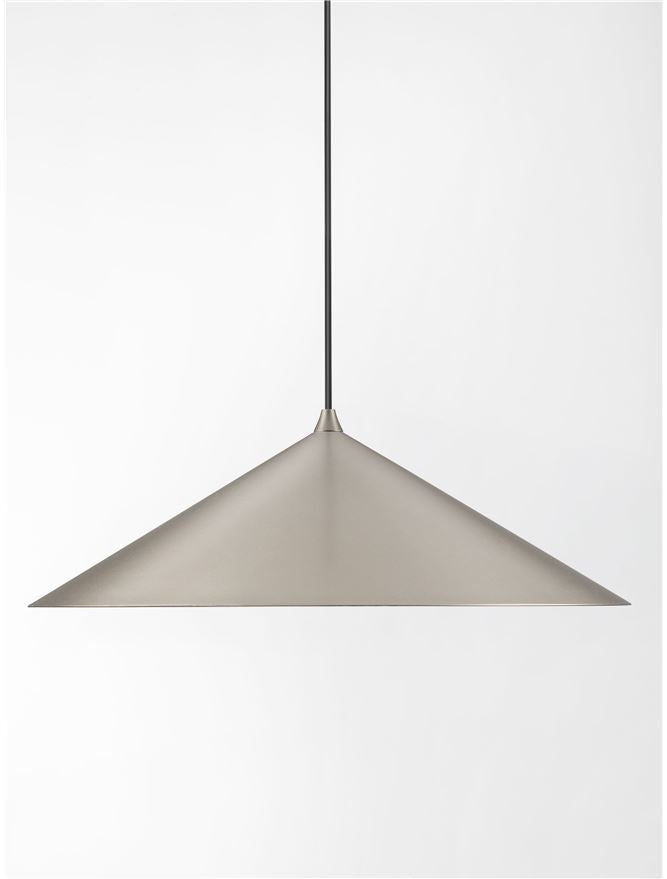 ARI Matt Silver Metal Prismatic LED Pendant - ID 14495