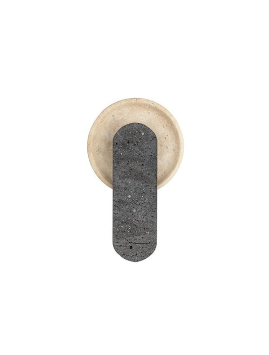 MAV Yellow & Black Travertine Layered Wall Light - ID 14108
