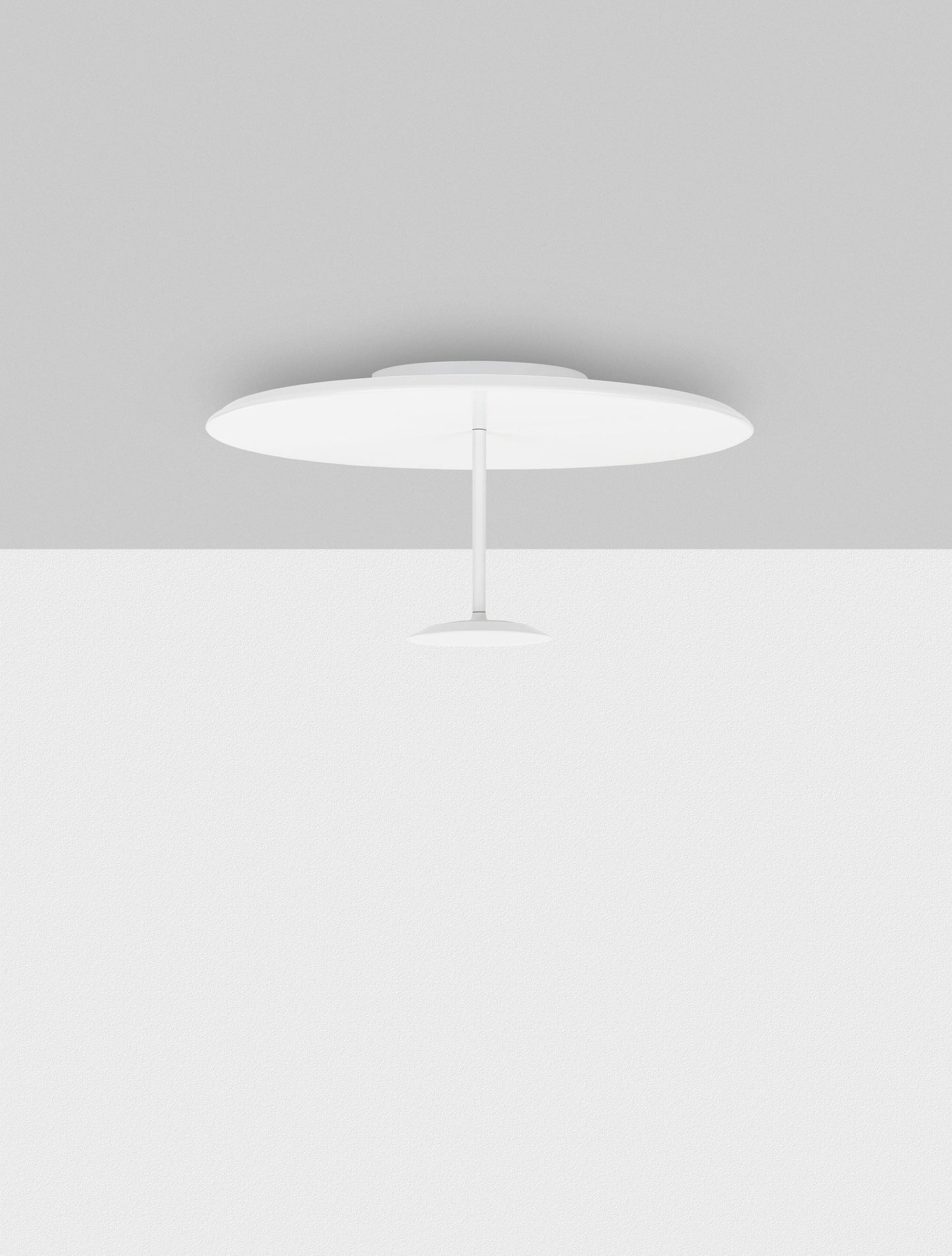 IMA Sandy White Medium Semi-Flush Ceiling Light - ID 14817