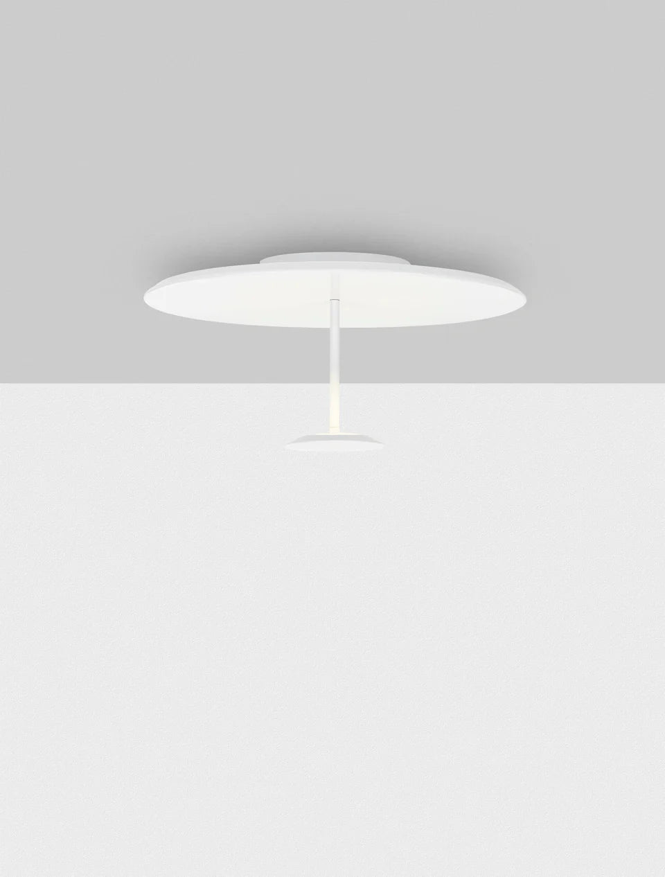 IMA Sandy White Medium Semi-Flush Ceiling Light - ID 14817