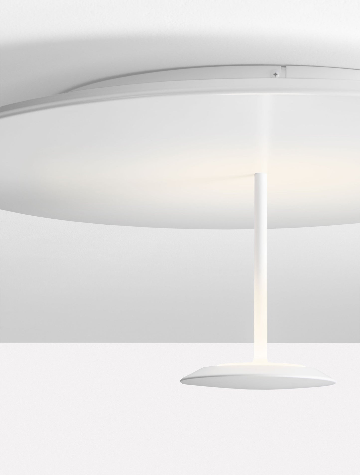 IMA Sandy White Large Semi-Flush Ceiling Light - ID 14818