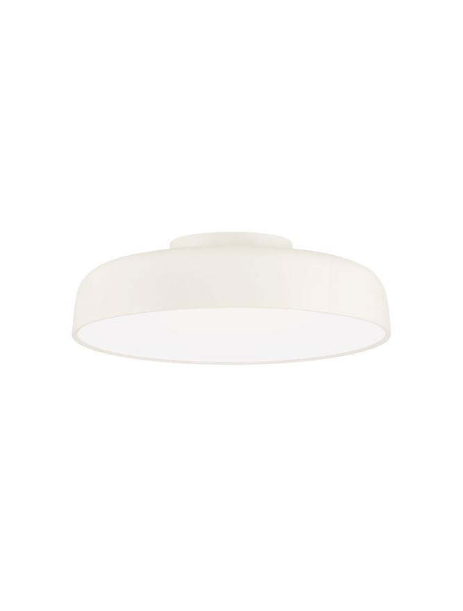 NOE Cream 50cm Deep Bowl LED Flush Ceiling Light - ID 14575