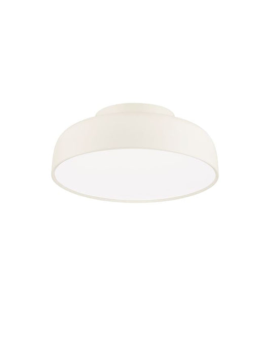 NOE Cream 40cm Deep Bowl LED Flush Ceiling Light - ID 14572