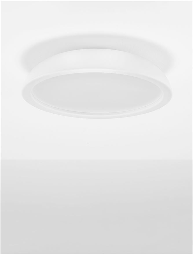 FEL Sandy White 45cm LED Flush Ceiling Light - ID 14566