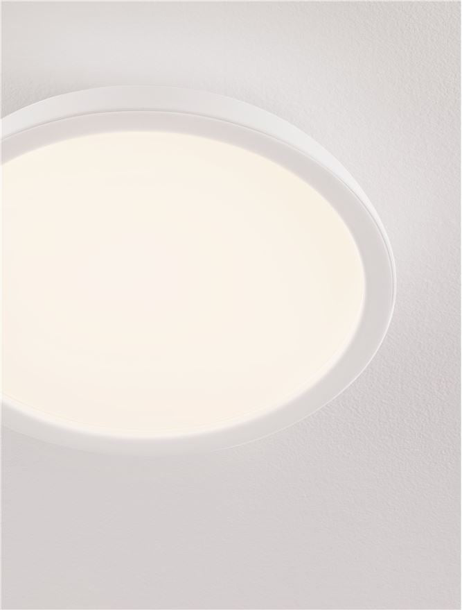 FEL Sandy White 45cm LED Flush Ceiling Light - ID 14566