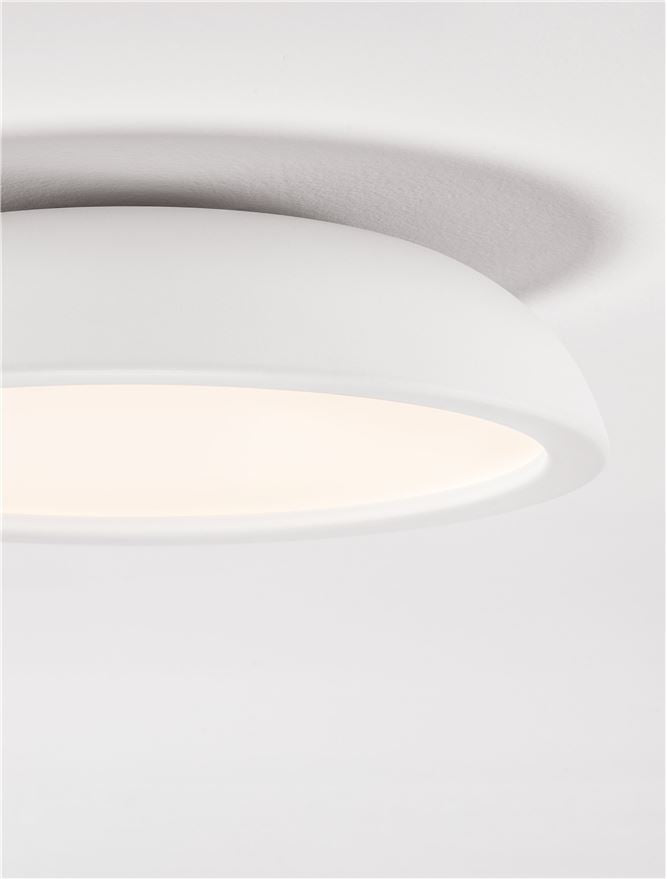 FEL Sandy White 45cm LED Flush Ceiling Light - ID 14566