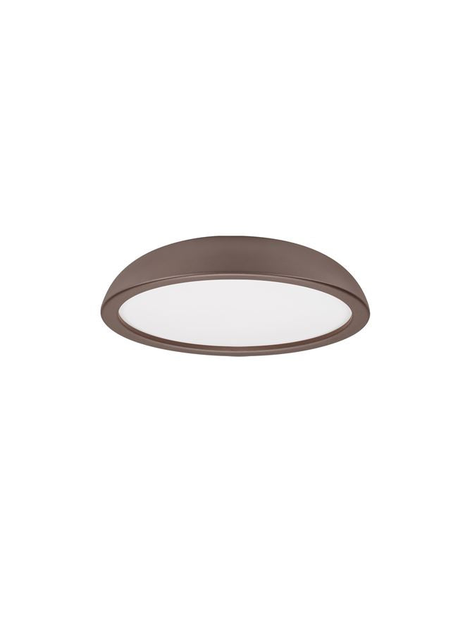FEL Brown Steel 45cm LED Flush Ceiling Light - ID 14567