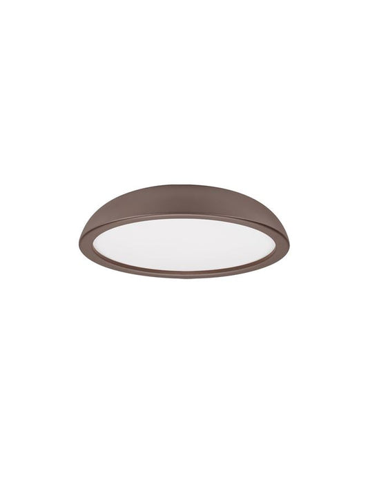 FEL Brown Steel 45cm LED Flush Ceiling Light - ID 14567