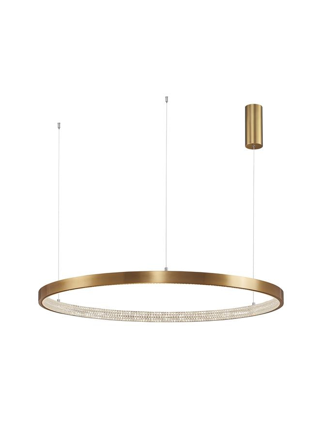PRE Dimmable Gold & Acrylic Single Ring Pendant X-Large - ID 10068
