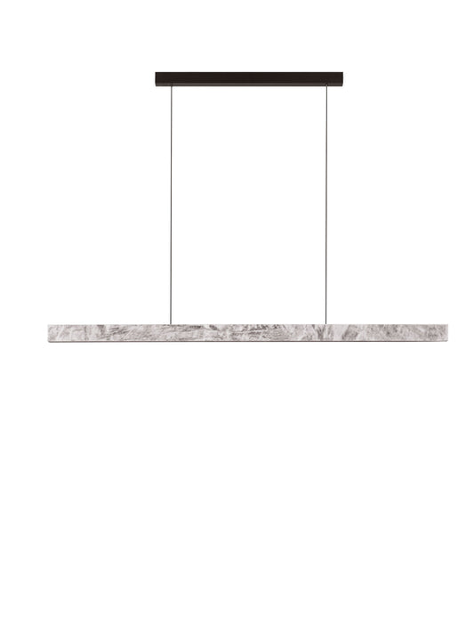 VAL Natural Marble Stone Ring Linear Pendant - ID 14343