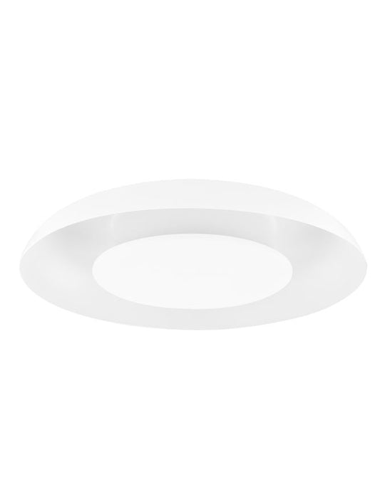 NL Eposi Sandy White Semi Flush Round Ceiling Light 40cm - ID 14559