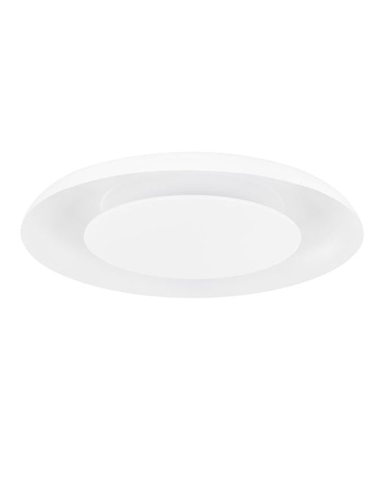 NL Eposi Sandy White Semi Flush Round Ceiling Light 60cm - ID 14561