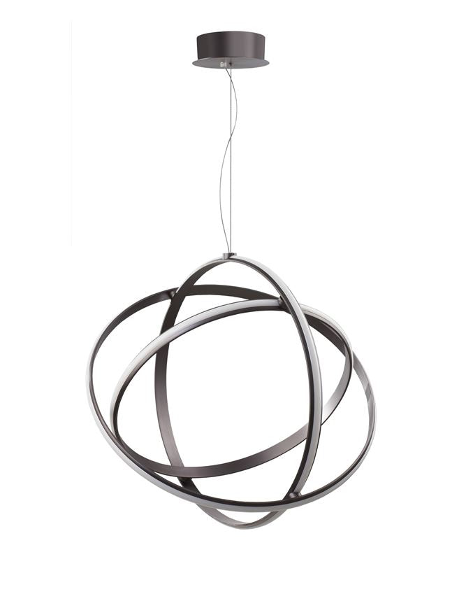 PER Black Purple Aluminium & Acrylic Large Adjustable Pendant - ID 10367