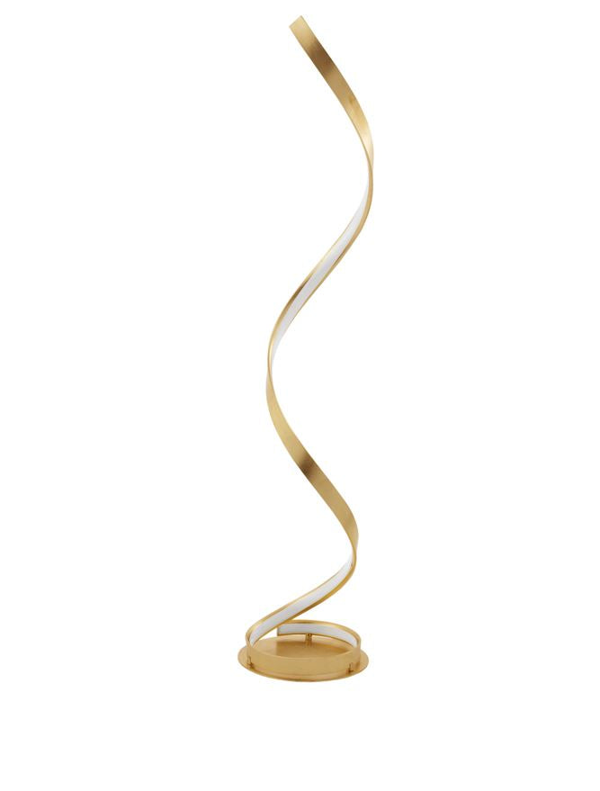 LEO Gold Leaf & Acrylic Vertical Twist Floor Lamp - ID 10468 - DISCONTINUED