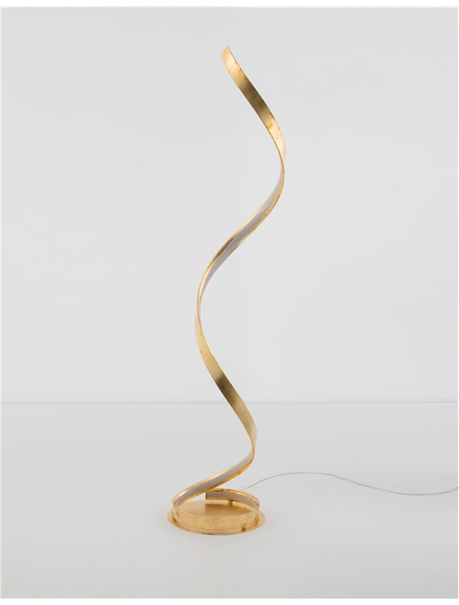 LEO Gold Leaf & Acrylic Vertical Twist Floor Lamp - ID 10468 - DISCONTINUED