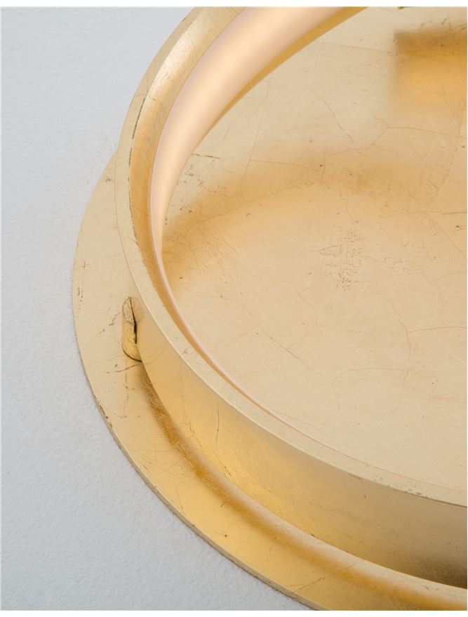 LEO Gold Leaf & Acrylic Vertical Twist Floor Lamp - ID 10468 - DISCONTINUED
