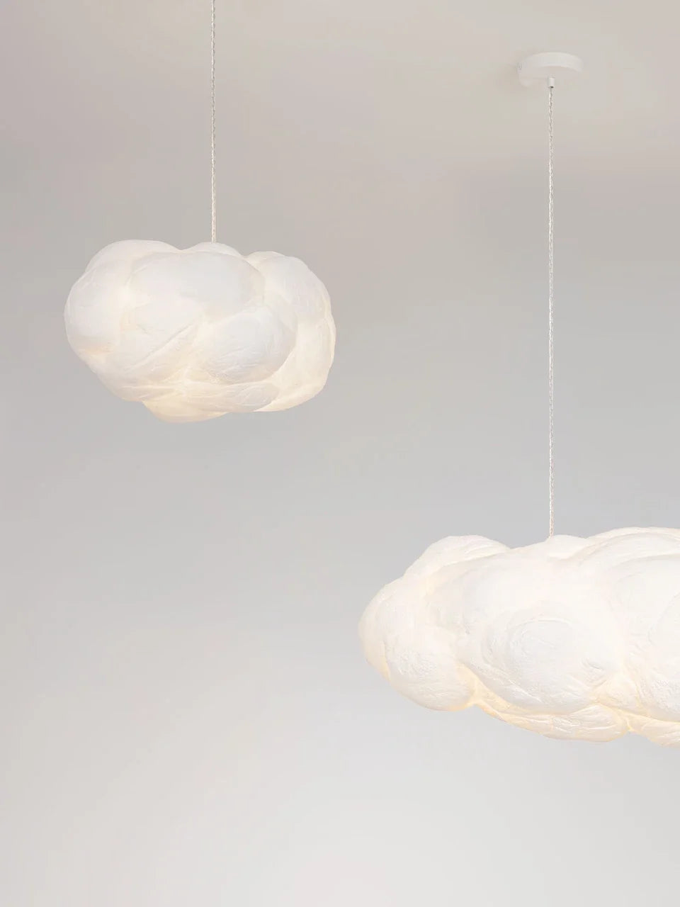 CLOUD 50cm Cotton & Artificial Silk Pendant - ID 15067