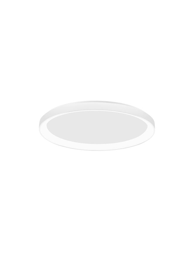 PER Dimmable Sandy White Aluminium & Acrylic 2700k Thin 48cm Ring Flush Medium - ID 14590
