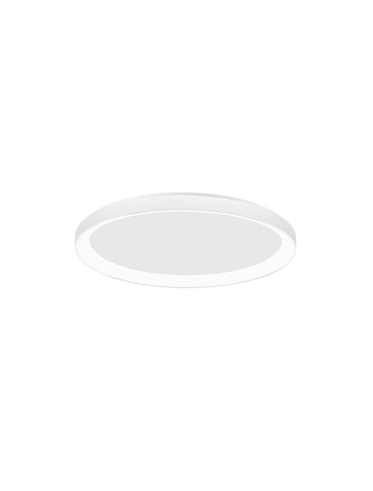 PER Dimmable Sandy White Aluminium & Acrylic 2700k Thin 48cm Ring Flush Medium - ID 14590