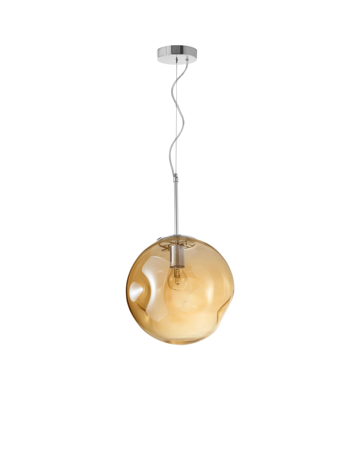 AYA champagne Dimpled Glass Single Pendant - ID 14828